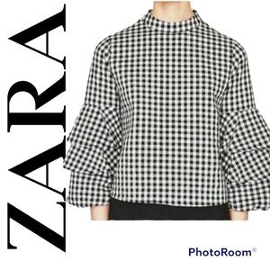 ✨Zara Gingham top✨